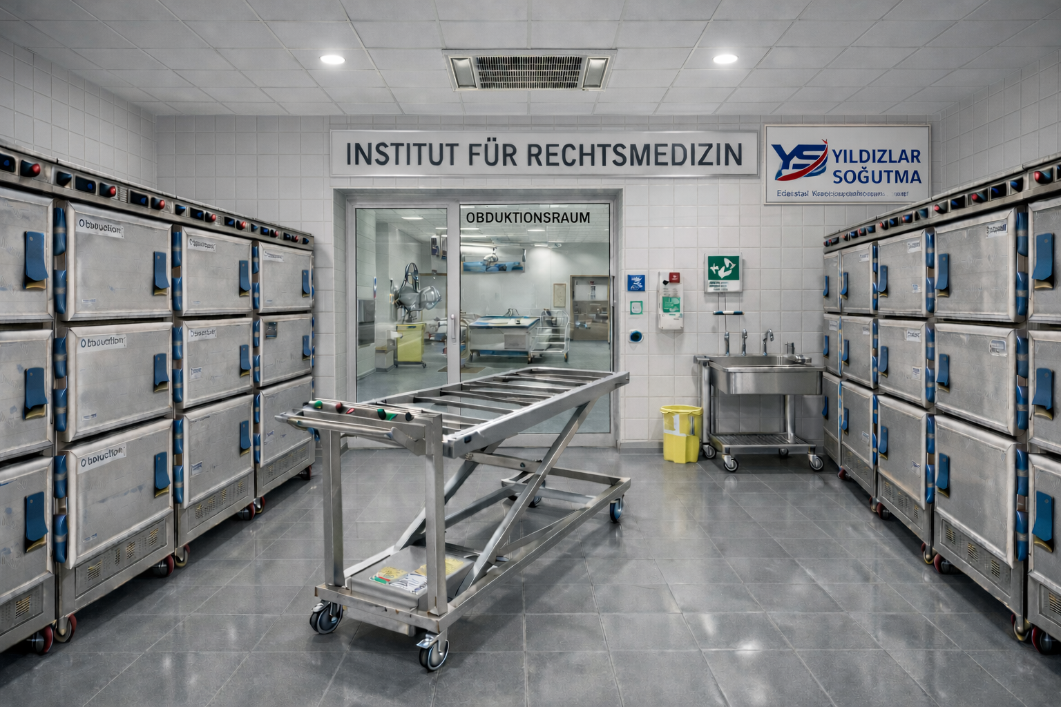 Özel Ölçü Morg Otopsi Masası İmalatı